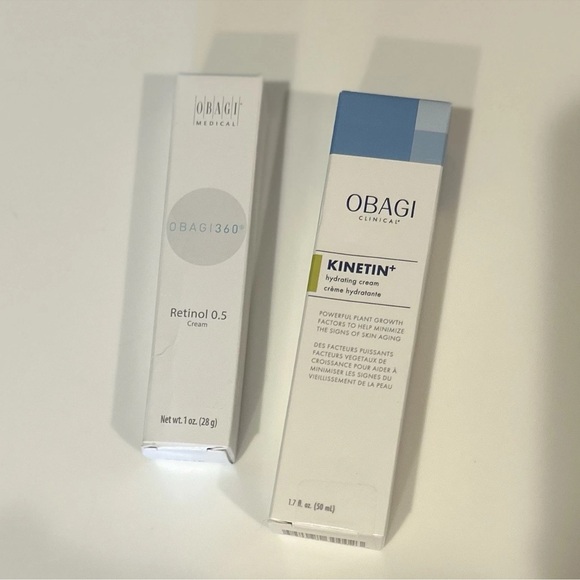 Obagi Clinical Kinetin+ Hydrating Cream + Obagi360 Retinol 0.5 Cream Set / NIB